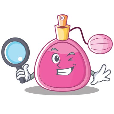 Dedektif parfüm karakter karikatür tarzı