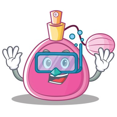 Dalış parfüm karakter karikatür tarzı