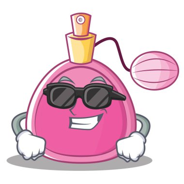 Süper cool parfüm karakter karikatür tarzı