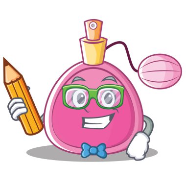 Öğrenci parfüm karakter karikatür tarzı