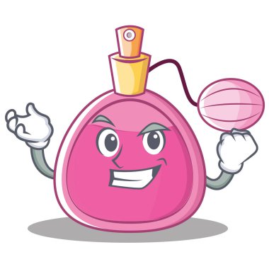 Başarılı parfüm karakter karikatür tarzı