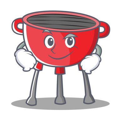 Smirking Barbekü Izgara çizgi film karakteri