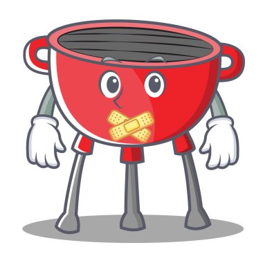 Sessiz Barbekü Izgara çizgi film karakteri