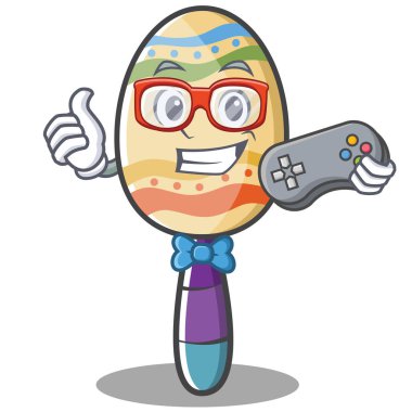 Oyun marakas karakter karikatür tarzı