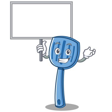 Tahta spatula karakter karikatür tarzı getirmek