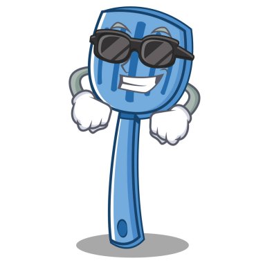 Süper cool spatula karakter karikatür tarzı