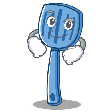 Smirking spatula karakter karikatür tarzı