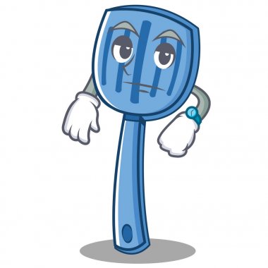 Spatula karakter karikatür tarzı bekliyor