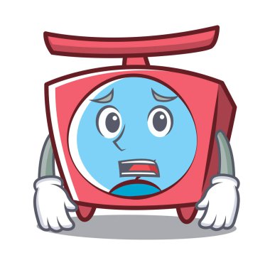 Korkarım ölçek karakter karikatür tarzı