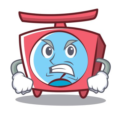 Kızgın ölçek karakter karikatür tarzı