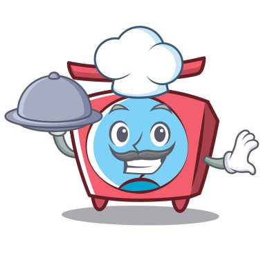 Şef ölçek karakter karikatür tarzı