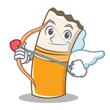 Aşk tanrısı sigara karakter karikatür tarzı