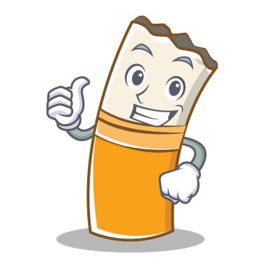 Sigara karakter karikatür tarzı Yaşasın