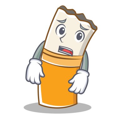 Yazık ki sigara karakter karikatür tarzı