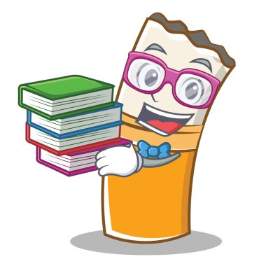 Geek sigara karakter karikatür tarzı