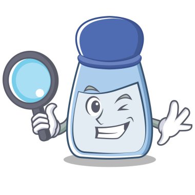 Dedektif tuz karakter karikatür tarzı