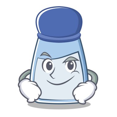 Smirking tuz karakter karikatür tarzı