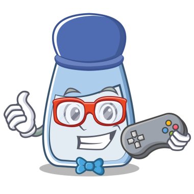 Oyun tuz karakter karikatür tarzı