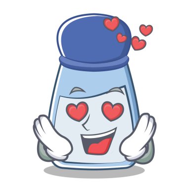 Aşk tuz karakter karikatür tarzı