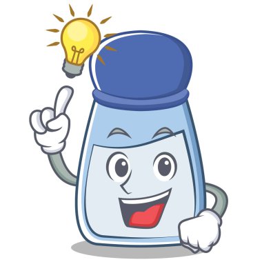 Bir fikir tuz karakter karikatür tarzı var