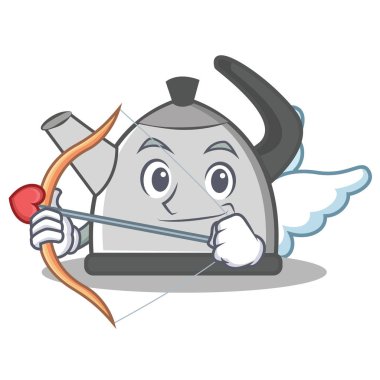 Aşk tanrısı su ısıtıcısı karakter karikatür tarzı