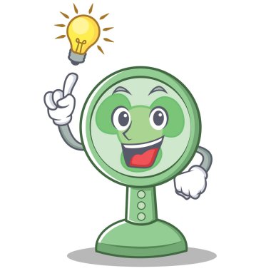 Bir fikir fan karakter karikatür tarzı var