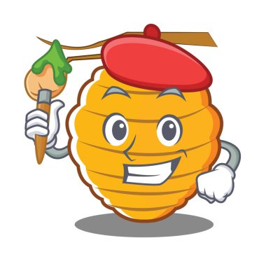 Sanatçı arı kovanı karakter karikatür