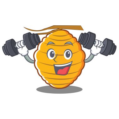 Fitness arı kovanı karakter karikatür