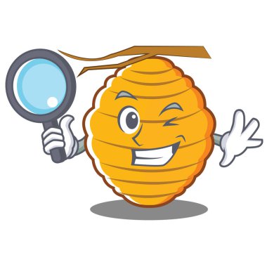 Dedektif arı kovanı karakter karikatür