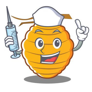 Hemşire arı kovanı karakter karikatür