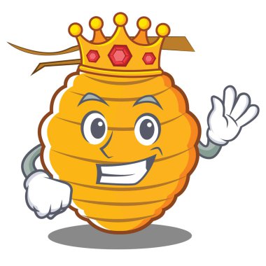 Kral arı kovanı karakter karikatür