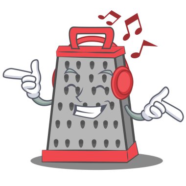 Dinleme müzik mutfak rende karakter karikatür