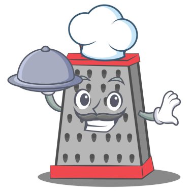 Şef mutfak rende karakter karikatür