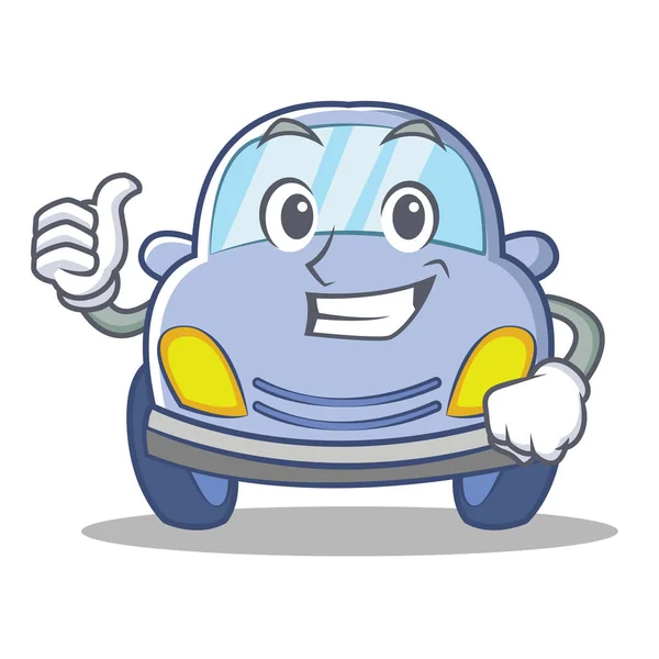 Μπράβο χαρακτήρα κινουμένων σχεδίων χαριτωμένο αυτοκίνητο — Διανυσματικό Αρχείο