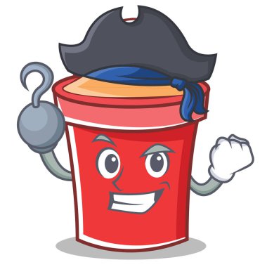 Korsan kova karakter karikatür tarzı