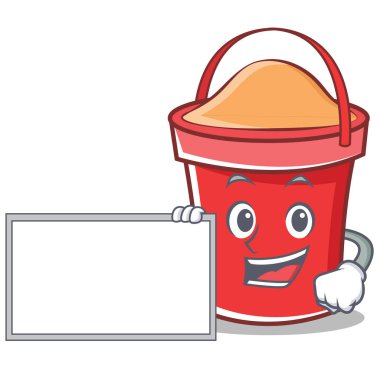 Tahta kova karakter karikatür tarzı ile