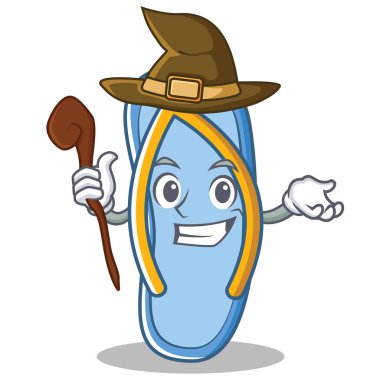 Cadı flip flop karakter karikatür