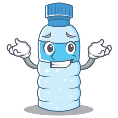 Sırıtan şişe karakter karikatür tarzı