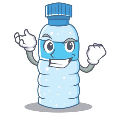 Başarılı şişe karakter karikatür tarzı