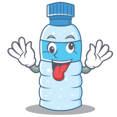 Deli şişe karakter karikatür tarzı