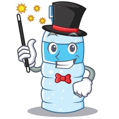 Sihirbaz şişe karakter karikatür tarzı