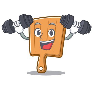 Fitness mutfak kurulu karakter karikatür