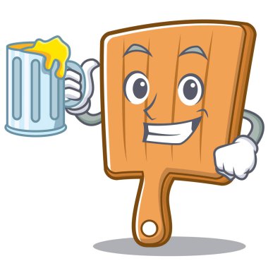 Suyu mutfak kurulu karakter karikatür ile