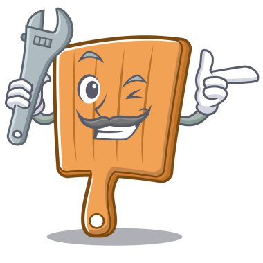 Mekanik mutfak kurulu karakter karikatür