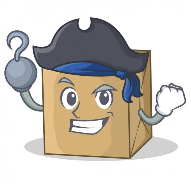 Korsan karton karakter karakter koleksiyonu