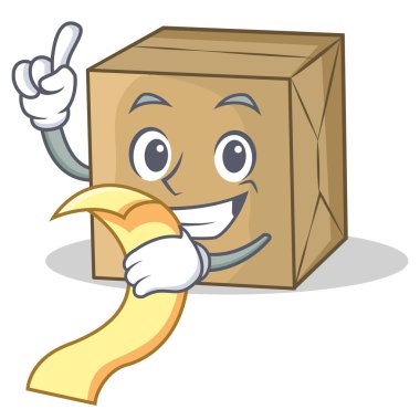 Menü karton karakter karakter koleksiyonu ile