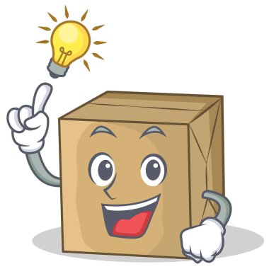 Bir fikir karton karakter karakter koleksiyonu var