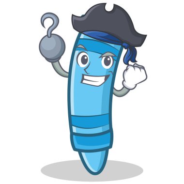 Korsan mum boya karakter karikatür tarzı