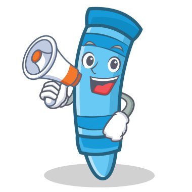 Megpahone mum boya karakter karikatür tarzı ile