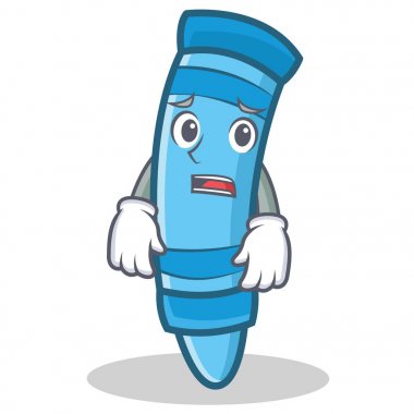 Yazık ki tebeşir karakter karikatür tarzı